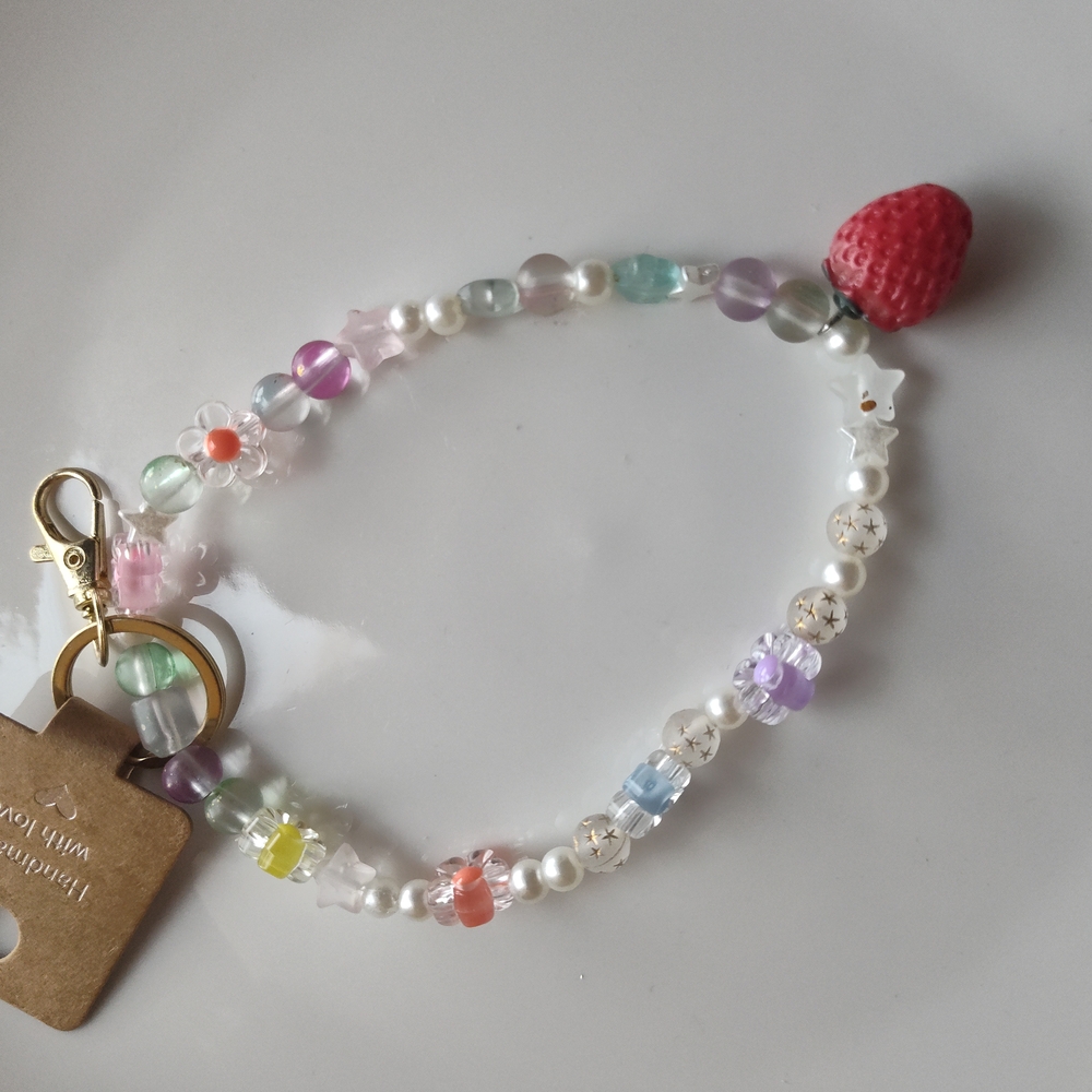 Red and Pink Heart Charm Beaded Jewelry
